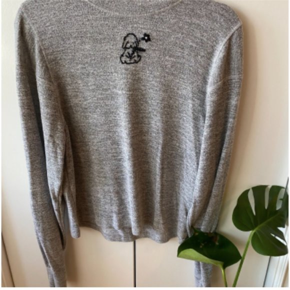 rag + bone embroidered mockneck - Picture 3 of 4